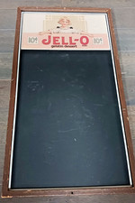 VINTAGE JELL-O JELATIN ADVERTISING CHALK BOARD MENU SIGN KITCHEN DECOR 22"X18"
