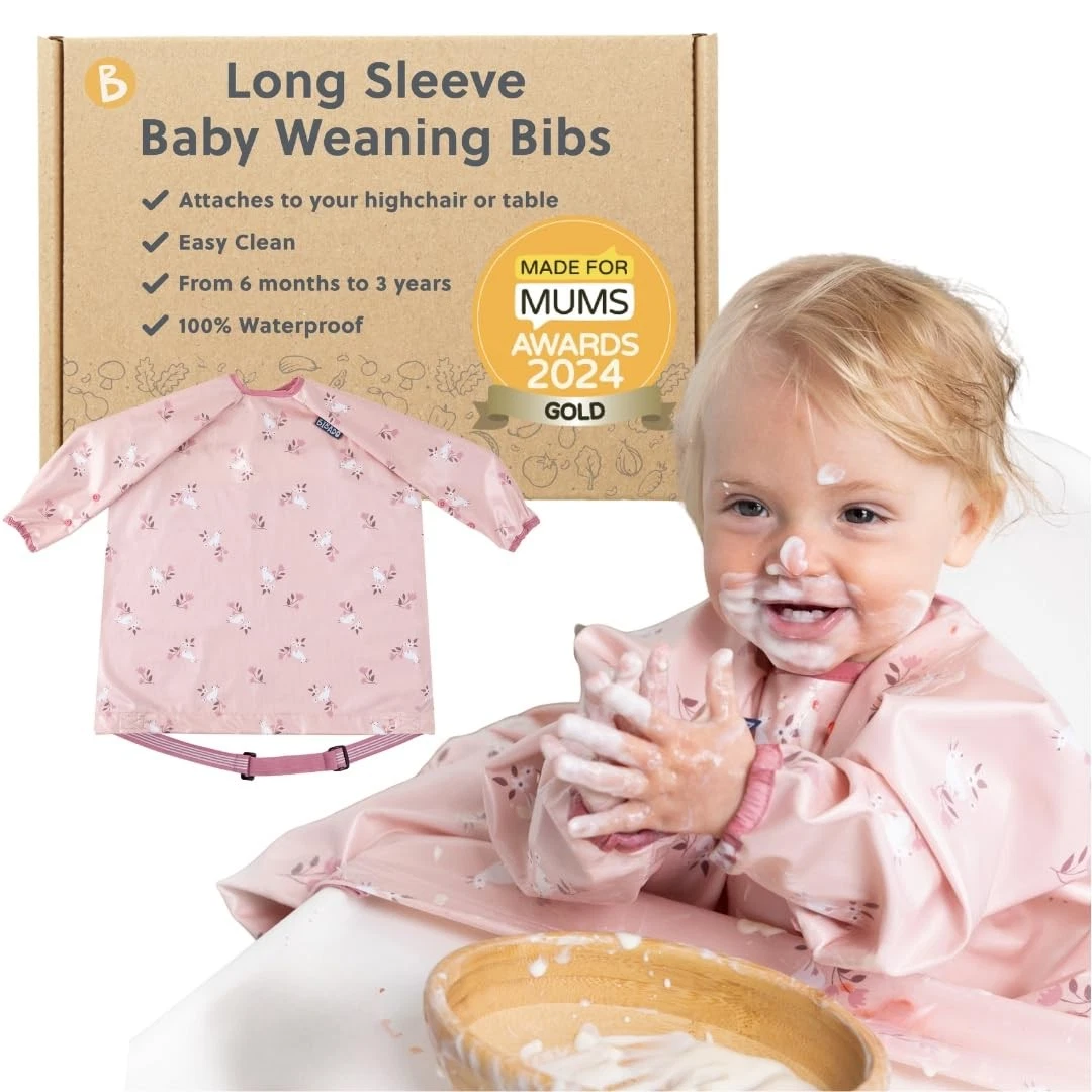 BIBaDO - Long Sleeve Baby Bibs - Babies & Toddlers 6-36 Months - Coverall Baby
Opens in a new window