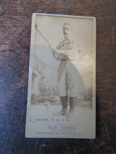 Nice Old Judge Tobacco Card for Base Ball Player Ed Crane
