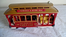 Powell &Hyde Streets San Franscisco 39 Windup Musical Cable Car -Used
