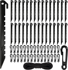 61 Pcs Inflatable Stakes and Tethers Replacement Kit for Outdoor Decor