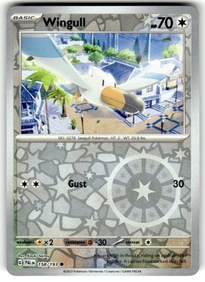 Wingull Reverse Holo Common SV02: Paldea Evolved 158/193 NM