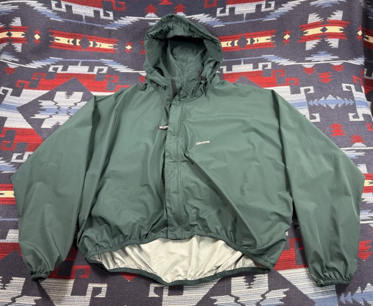 Veste Vintage Simms Goretex Homme - Vert - Taille S - Tenue De Pêche Rare