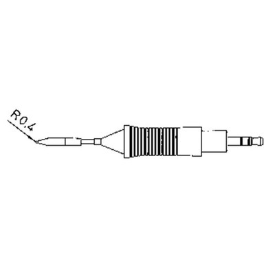 Weller RT2 Lötspitze Konisch Spitzen-Größe 0.8 mm Inhalt 1 St.