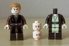 Lego Star Wars Anakin Episode 2 Jedi Robes Body Minifigure - Light Customs LC