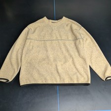Vintage Columbia Fleece Men's XL Pullover Sweatshirt Made In USA 90s Beige