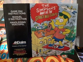 Jeu Simpsons Bart Mutants Nes Nintendo en boite complet avec notice Original FRA