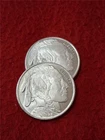 PICKER'S BAG OF x2 BUFFALO ONE HALF TROY OUNCE .999 FINE SILVER ROUND'S #MF-1857