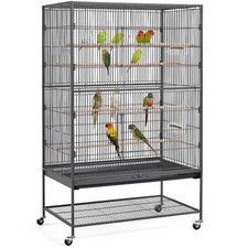 Yaheetech 60.5inch Extra Large Bird Cage Metal Parrot Cage Flight Cage for Cocka
