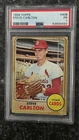 1968 TOPPS STEVE CARLTON #408 CARDINALS PSA 1