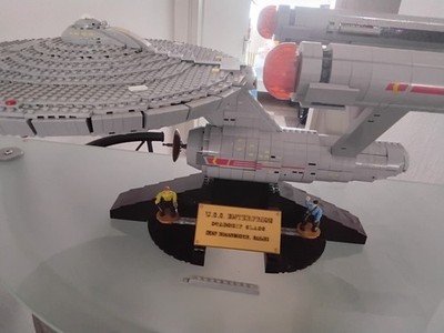Star Trek Modell aus Klemmbausteinen Enterprise NC 1701
