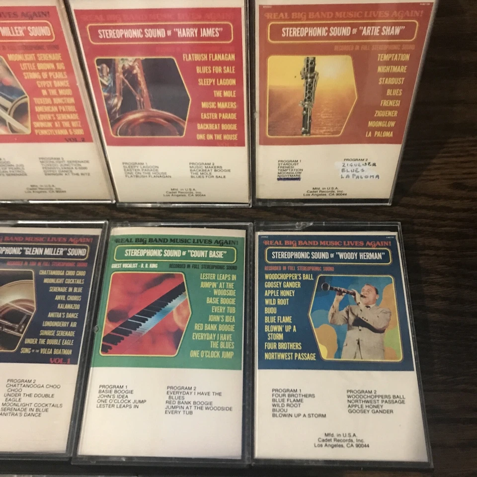 Raro 14 Sonido Estereofónico Jazz Cassette Colección Basie Ellington Miller Shaw Foto 3 de 4