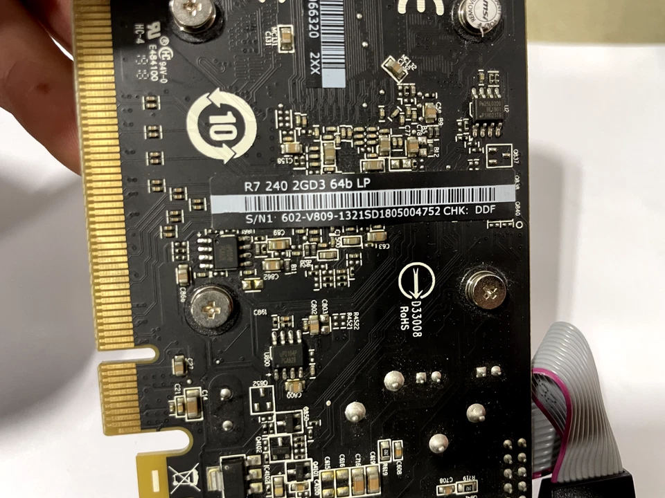 MSI Radeon R7 240 2GD3 64b LP DirectX 12 64-Bit 2GB DDR3 DVI/HDMI/VGA - Image 3 of 4