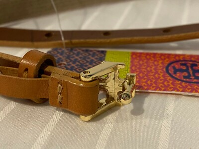 Tory Burch Womens Summer Belt Size XXS-Khaki Stretch-Brown  display picture 3