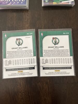 grant williams rookie card lot Silver Holo NBA Hoops Premium grant williams rookie card lot Silver Holo NBA Hoops Premium