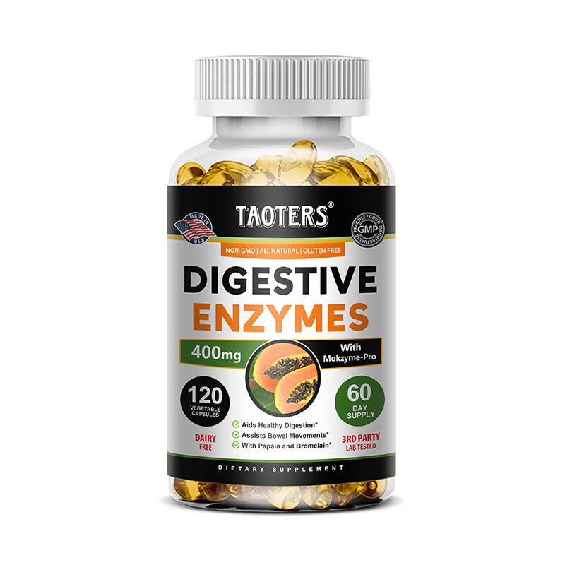 Digestive Enzymes Prebiotic Probiotics Gas Constipation Bloating Relief 120 US
