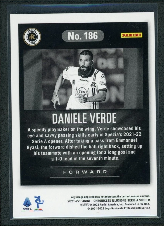 2021-22 DANIELE VERDE 4/5 PANINI CHRONICLES ILLUSIONS SERIE A GREEN - Image 2 of 2