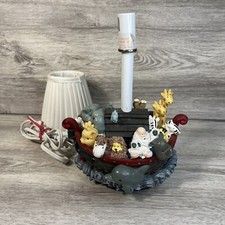 Noah's Ark Children's Nursery Table Lamp Lion Dolphin Rhino Giraffe Owl Tested