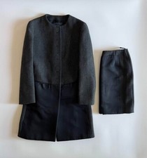 PRADA FW1998 Stitch Coat Jacket Size:40 and Skirt Size:42 Women's