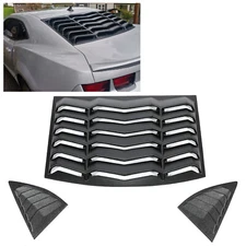 Rear & Side Window Louvers Cover For 2010-2015 2011 2012 2013 2014 Chevy Camaro