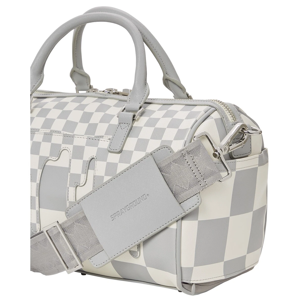 Sprayground Money Checkered Mini Travel Duffle