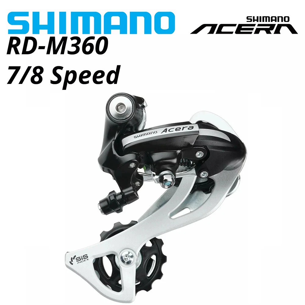 Shimano Acera RD M360 7 8Speed MTB Bike Bicycle Rear Derailleur Black Long Cage