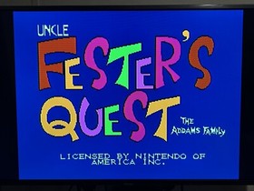 Fester's Quest (Nintendo Entertainment System, NES) Cart Only Authentic S/Free !