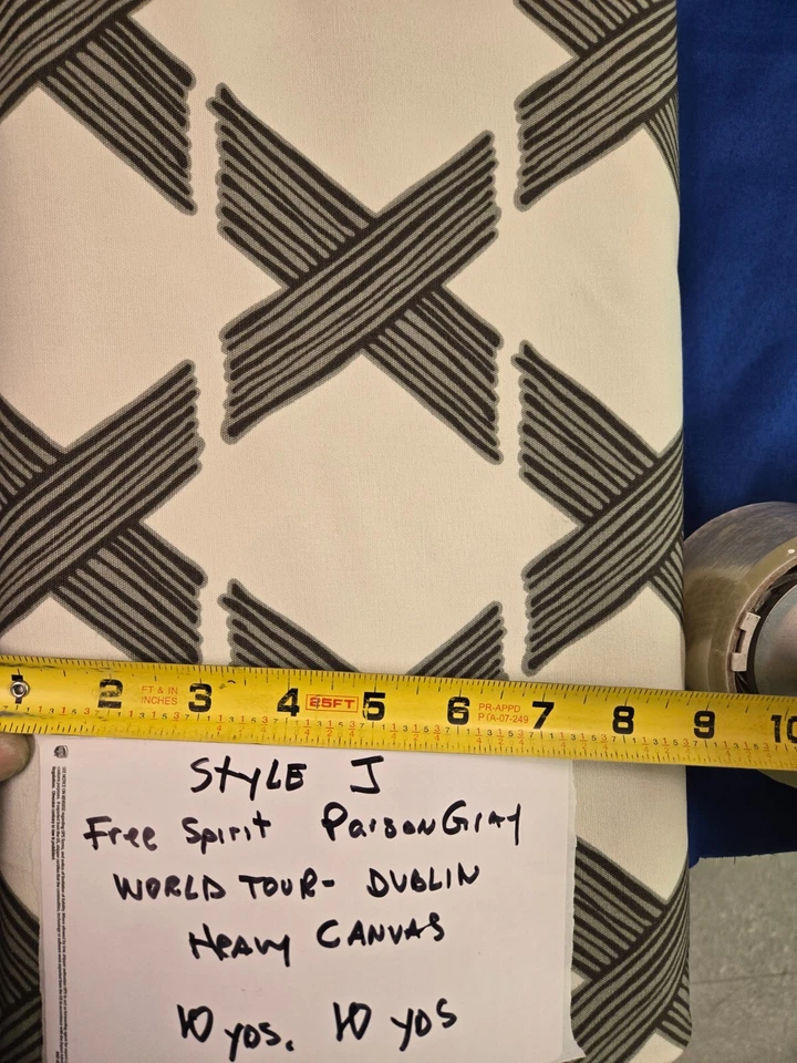 100% Cotton Fabric 10 yard Bolt: FreeSpirit Parson World Tour Union Heavy Canvas - Image 2 of 2