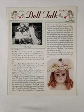 a little Doll Talk from Byron Molds - Magazine Feb 1985 Vintage Doll Newsletter