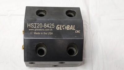 Global CNC HAAS 1'' ID Static Tool Block External Coolant HST20-8425