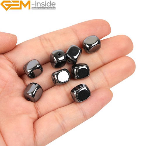 Cuentas de hematita negras naturales fabricación de joyas poder energía chakra 15" moneda cruz - Imagen 112 de 360