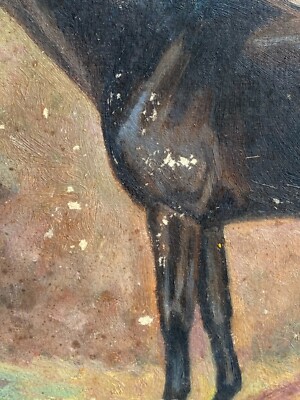 Huile Sur Toile Portrait XIX ème - Peintures Po