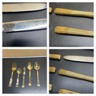 Wallace Gold Silverware set lot of 65 pieces in case please see pics — photo 10