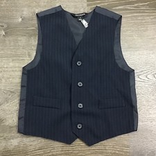 George Boys Suit Vest Blue White Pin Stripe Casual Dressy Formal Party Size 6