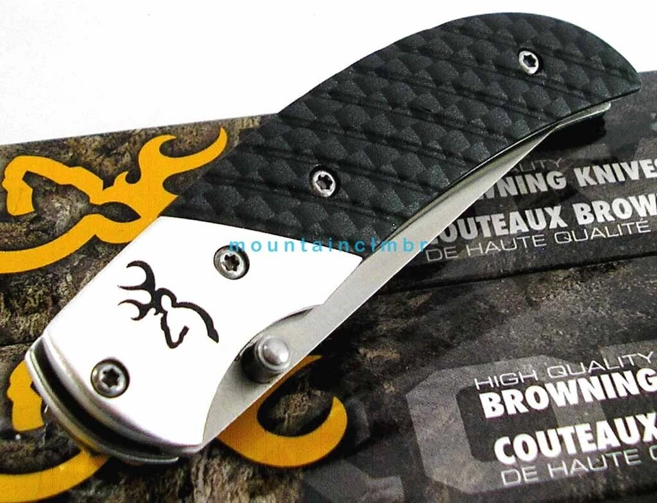 Cuchillo Browning Prism II PEQUEÑA Carpeta Fibra de Carbono Patrón Aluminio Hdl 5.6/3.25" Foto 3 de 4