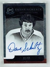 11-12 UD Upper Deck The Cup Enshrinements  Dave Schultz  1/50 First Card  Auto