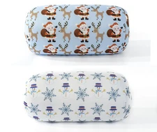 Mushy Pillows Microbead Roll Pillow Winter Patterns Combo Pack 2 Pillows - Santa