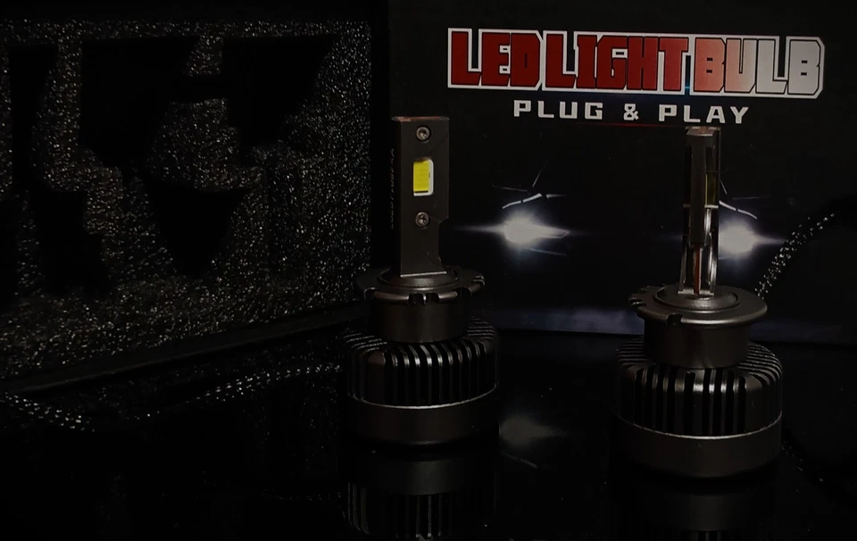 Bombillas LED de haz bajo para faros Mitsubishi Outlander 2014-2021 D4S 55W Canbus gratis Foto 2 de 4