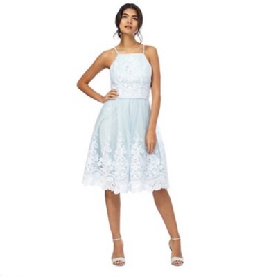 chi chi london pale blue dress