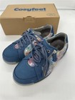 Zapato Cosyfeet Mujer Tango Ajuste Ancho 6E Ancho Denim Azul Confeti Reino Unido Talla 4.5