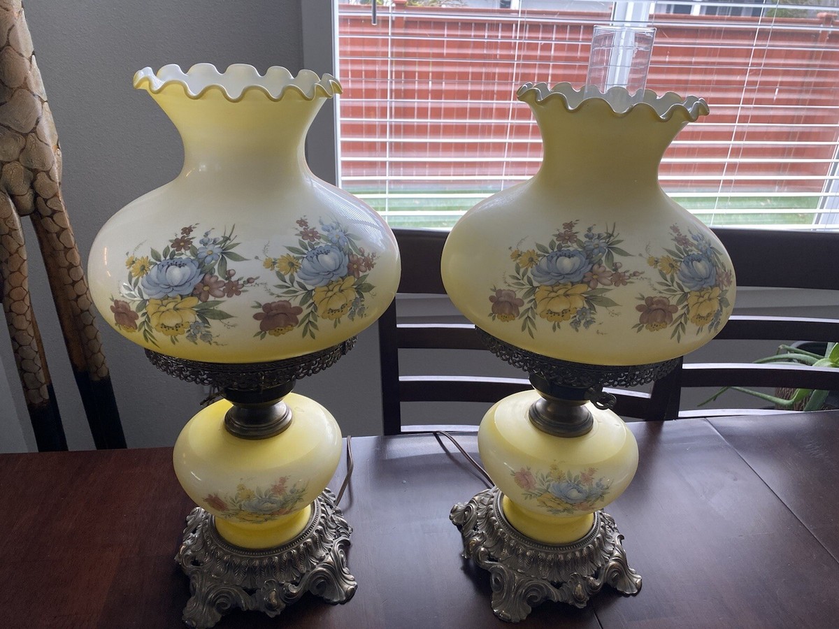 Vintage L&L WMC 1971 Hurricane Parlor Electric Table Lamp Gone