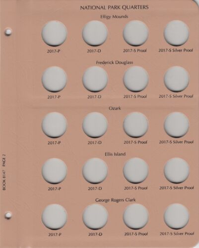 Dansco Album 8147 National Parks Quarters w/ Proofs 2016-2021 Coins Storage NEW - Picture 3 of 7