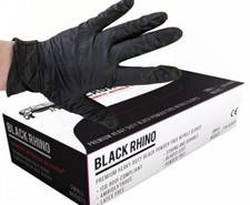 1000 Black Rhino - Nitrile Powder Free Gloves- All Sizes (confirm when ordering)