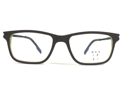 Menizzi Kids Eyeglasses Frames MA3099K-02 Brown Blue Green Rectangular 45-15-130