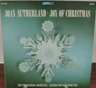 Joan Sutherland ''Joy of Christmas'' Album, 1965, UK, London Records, Very Good +