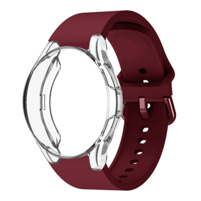 Silicone Strap Watch Band+Full Case Cover For Samsung Galaxy Watch 5 40/44mm