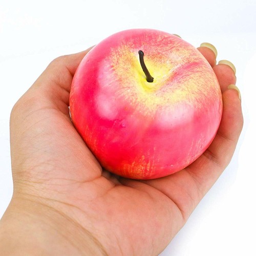 Set di 6 mele finte mele finte simulano frutta finta per decorazione casa ~ 3 in - Foto 7 di 7