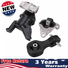 3x Engine Motor & Trans Mount For Honda Civic 1.8L l4 DX EX HF LX SE 2014-2015