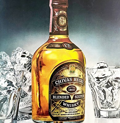 Chivas Regal Scotch Whisky 1979 Advertisement Distillery Alcohol 12 Year DWKK3