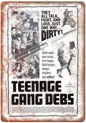 Teenage Gang Debs Vintage Movie Poster Old Retro Look Metal Sign MP4464